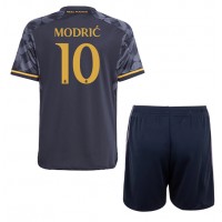 Maglie da calcio Real Madrid Luka Modric #10 Seconda Maglia Bambino 2023-24 Manica Corta (+ Pantaloni corti)